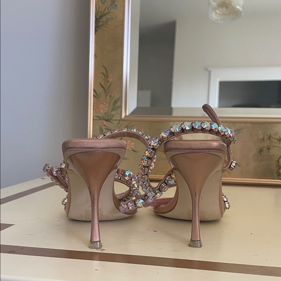 Jeffrey Campbell Pink Heels with Crystal Straps - Picture 8 of 12